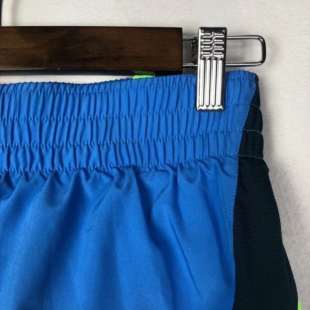 Nike Dri-Fit Stay Cool Blue & Green Running Shorts S‎